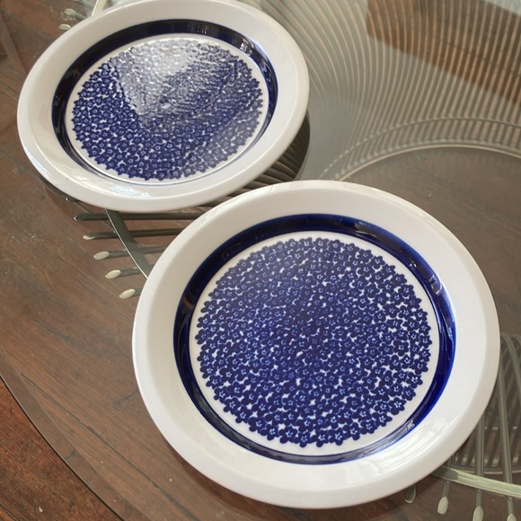 Arabia Finland Faenza Blue set of two plates - Picture 12 of 12